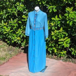 CLEARANCE!! VTG 60s Prairie Cottage Boho Dress